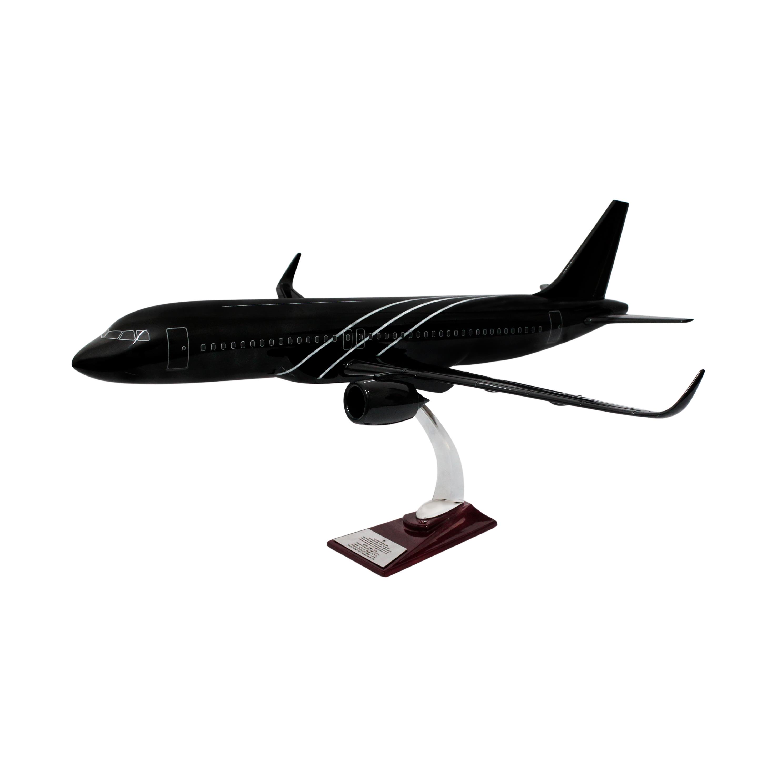 UCK0215Zekupp Airbus 320-200 1/60 Ölçek Çizgili  Tasarım Keman Boy Maket Uçak
