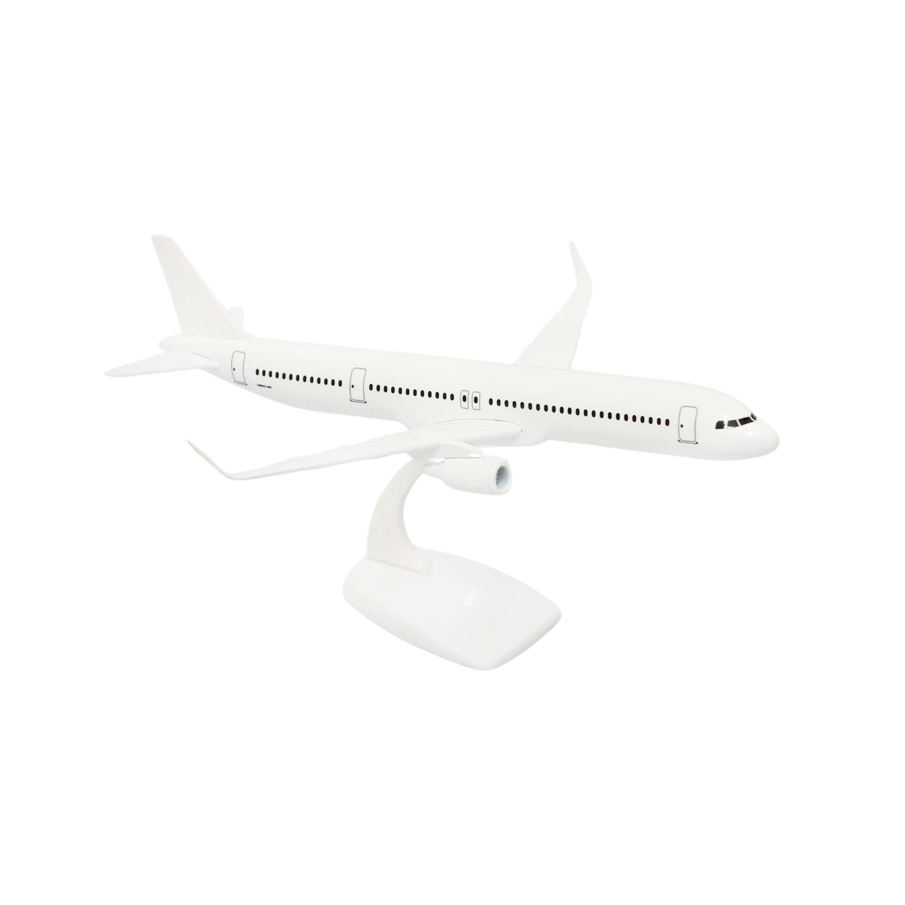 UCK0220Zekupp Airbus A321 1/200 Ölçek  Beyaz Tasarım Plastik Maket Uçak
