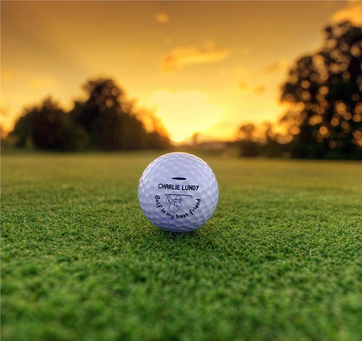 Zekupp 3 Adet Profesyonel Golf Toplu Ahşap Kutulu El Yapımı Golf Seti, Erkek İçin Hediye Fikirleri, 6 Adet Tee Profesyonel Golf Aksesuarları