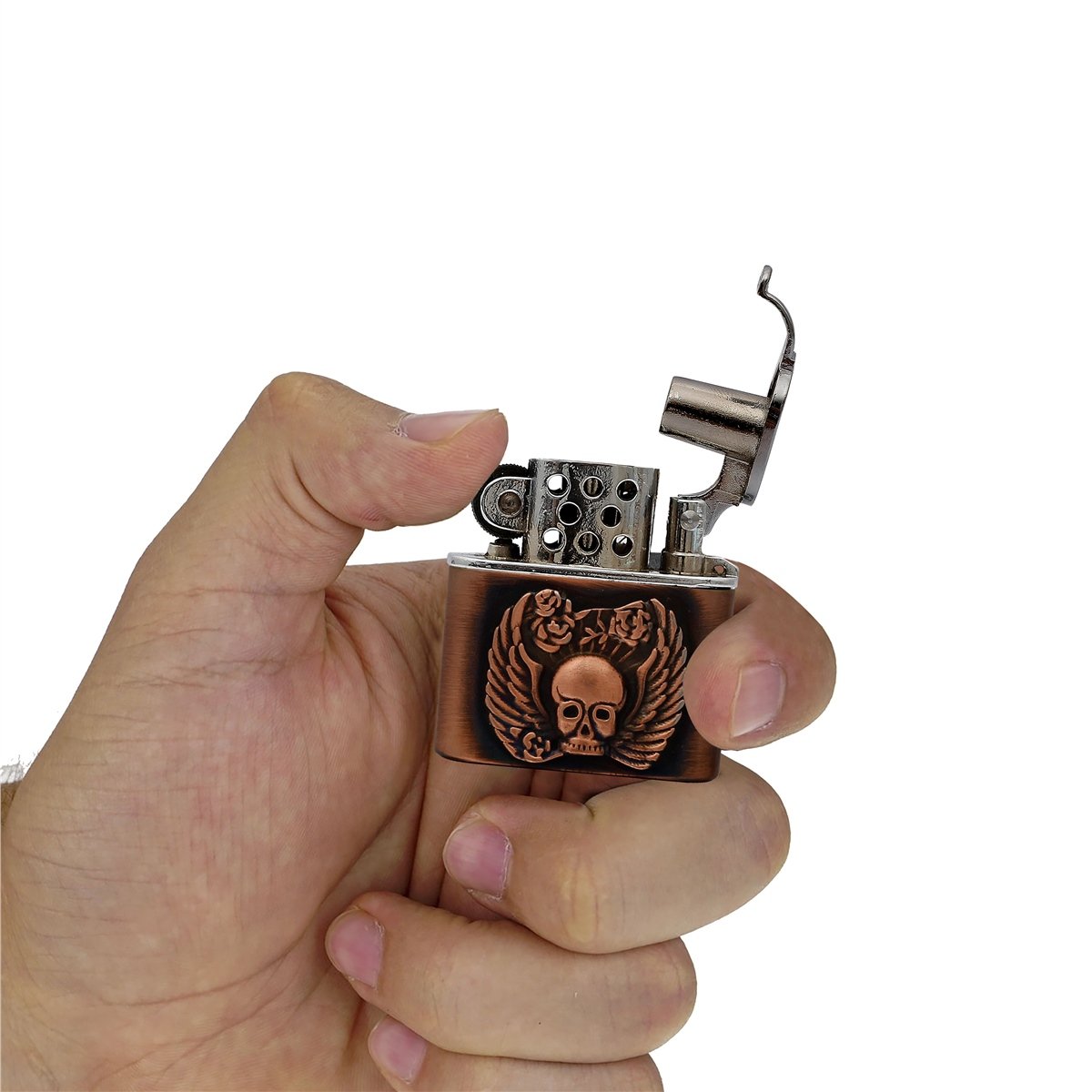 Zekupp Joker Çakmak - Zippo Kuru Kafa Tasarımlı Çakmak