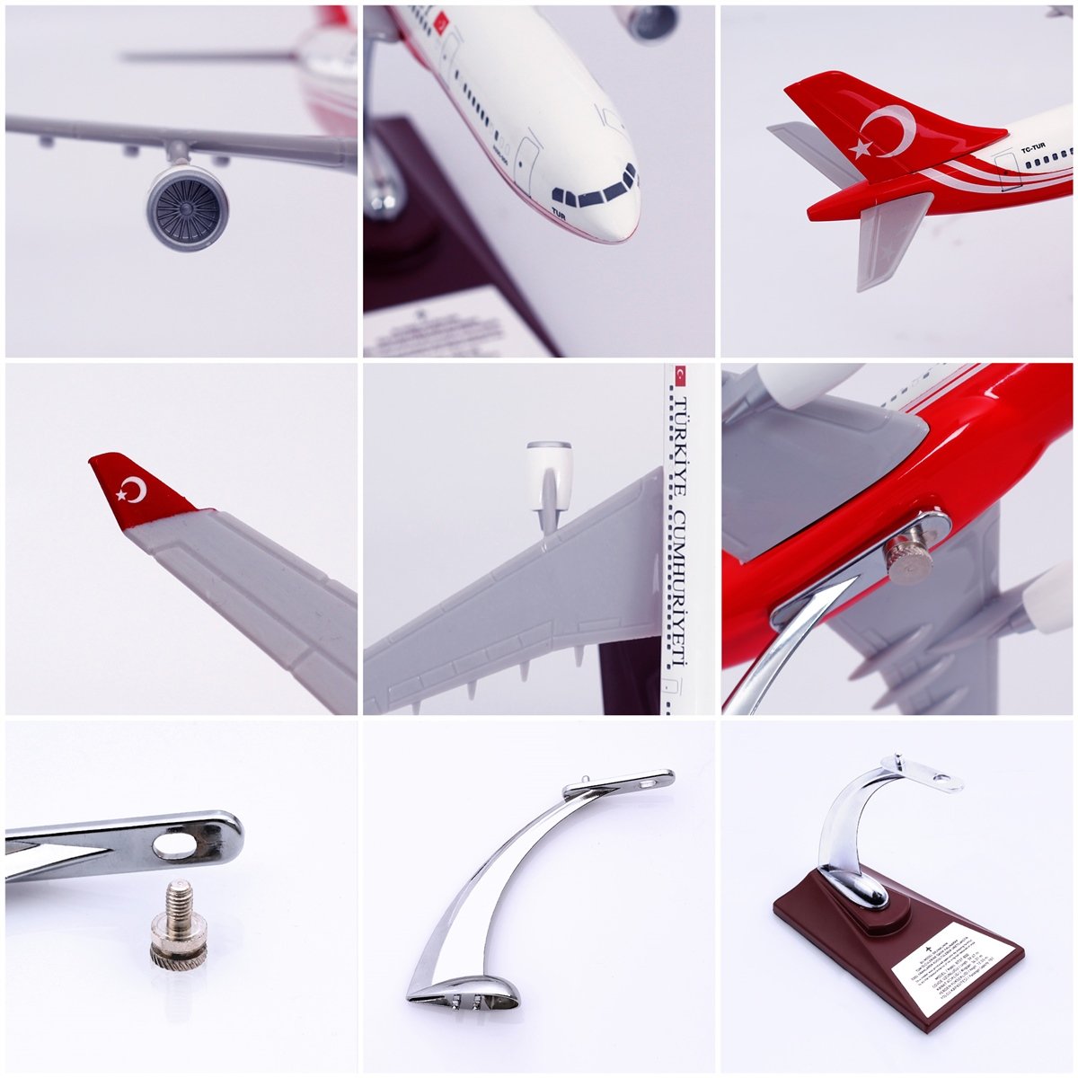 ZekUpp - Maket Uçak - Airbus 330-300 1/200 - T.C CUMHURBAŞKANLIĞI -  Model Uçak