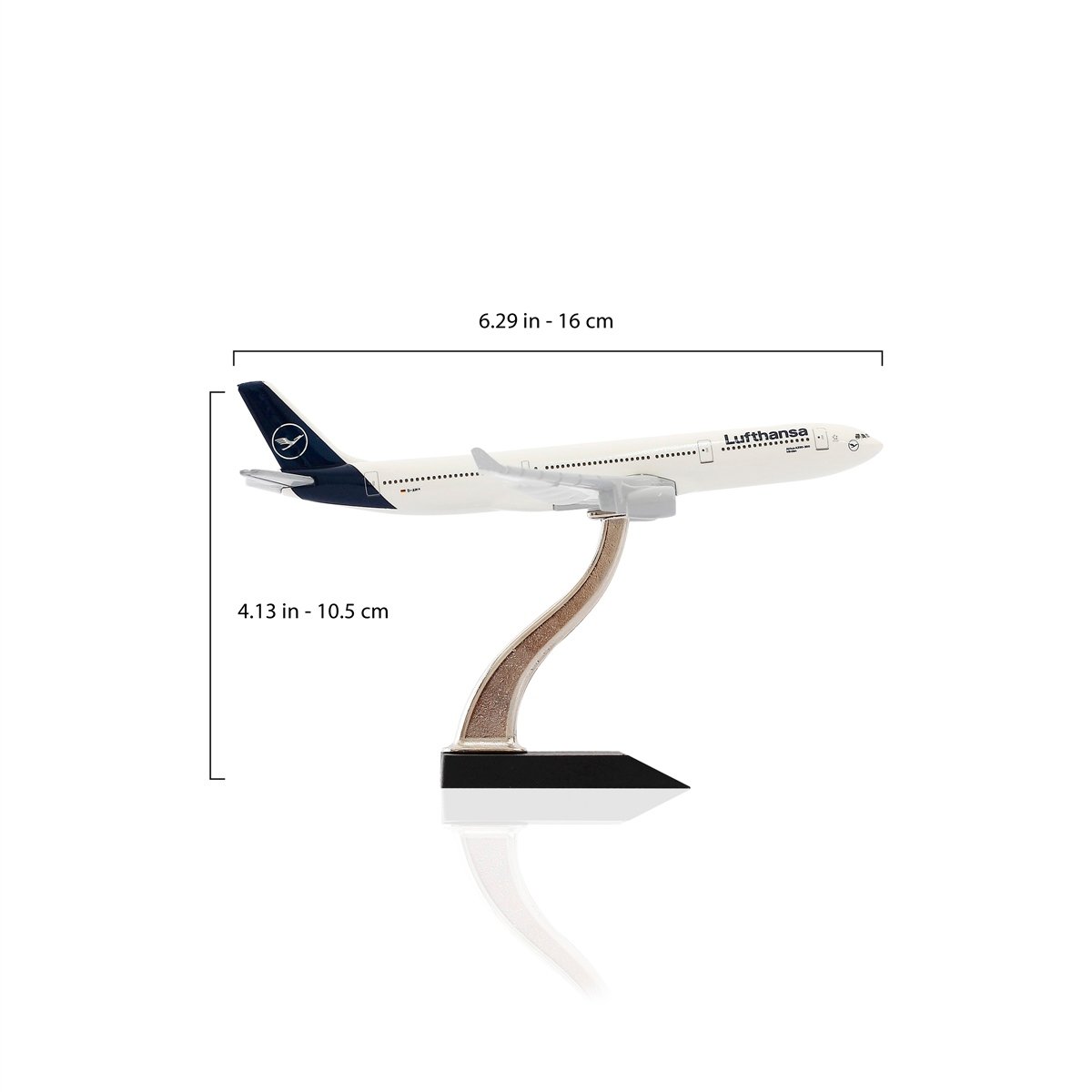 Zekupp - Maket Uçak - Airbus A330-300 1/400 Metal Gövde - LUFTHANSA Tasarım Model Uçak