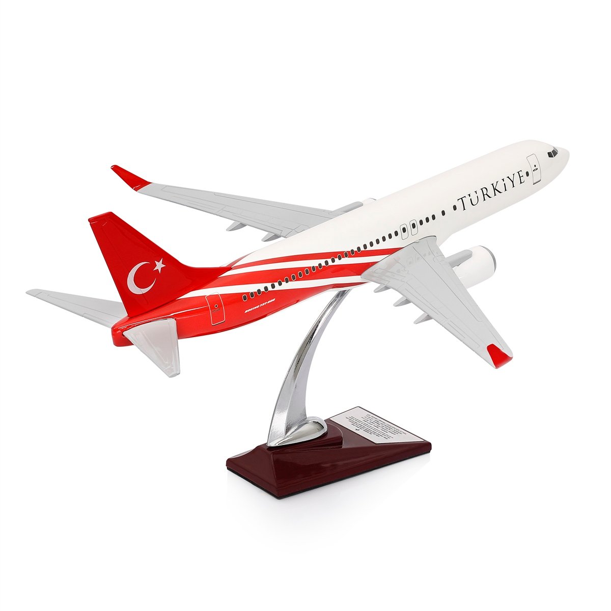 ZekUpp - Maket Uçak - Boeing 737-800 1/100 - TÜRKİYE Özel Tasarımlı Uçak Model F