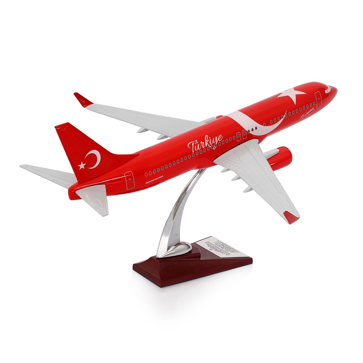 Zekupp - Maket Uçak - Boeing 737-800 1/100 - TÜRKİYE ÖZEL TASARIMLI Model Uçak, Model E