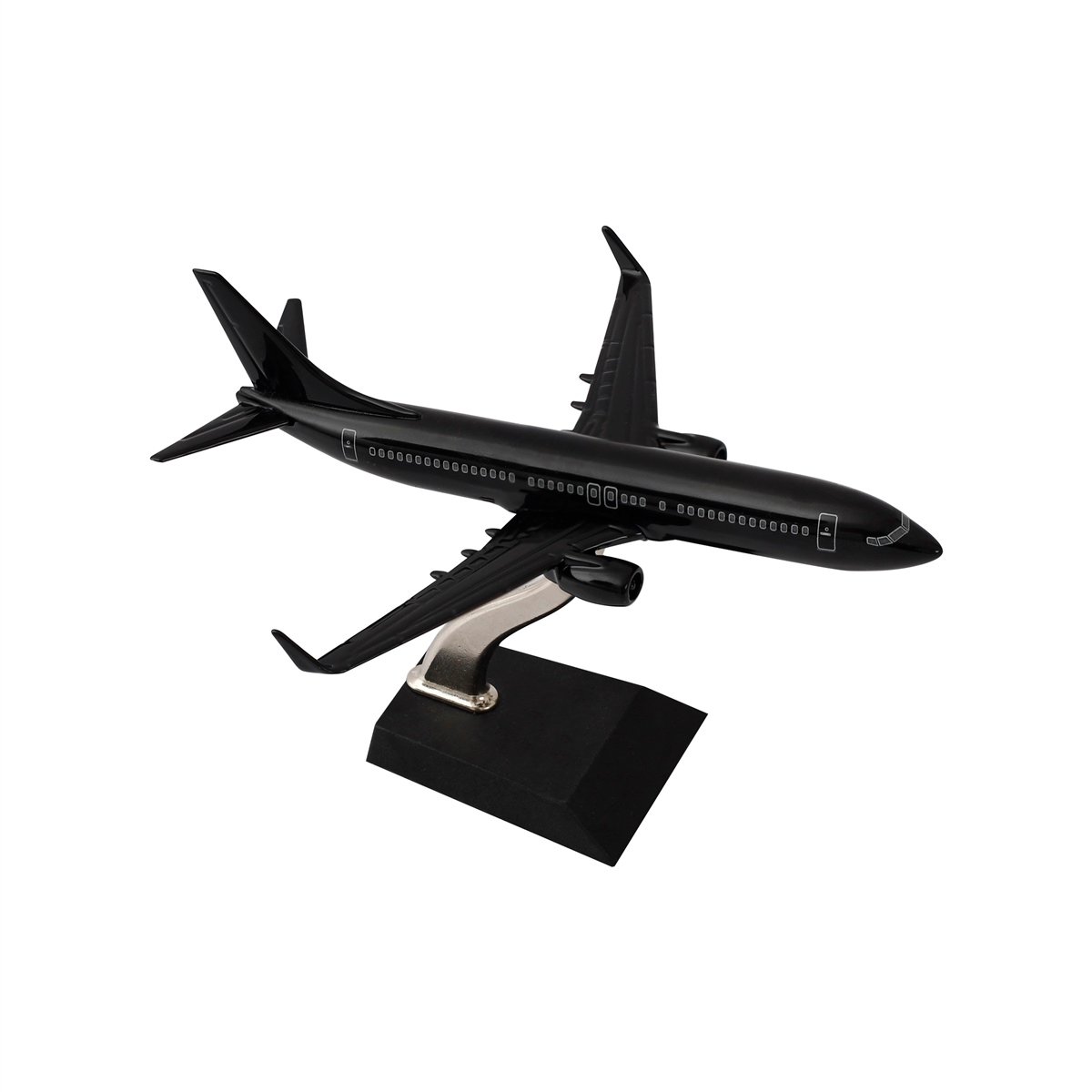 Zekupp - Maket Uçak - Boeing 737-800 1/250 Metal Gövde - SİYAH ÖZEL TASARIM Model Uçak