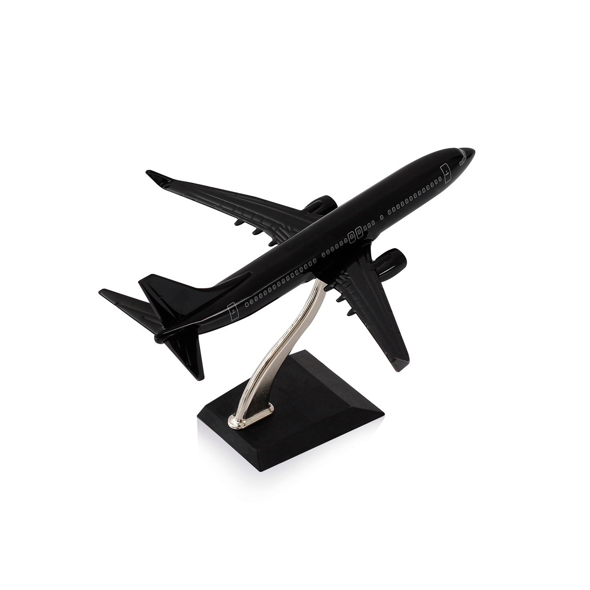 Zekupp - Maket Uçak - Boeing 737-800 1/250 Metal Gövde - SİYAH ÖZEL TASARIM Model Uçak