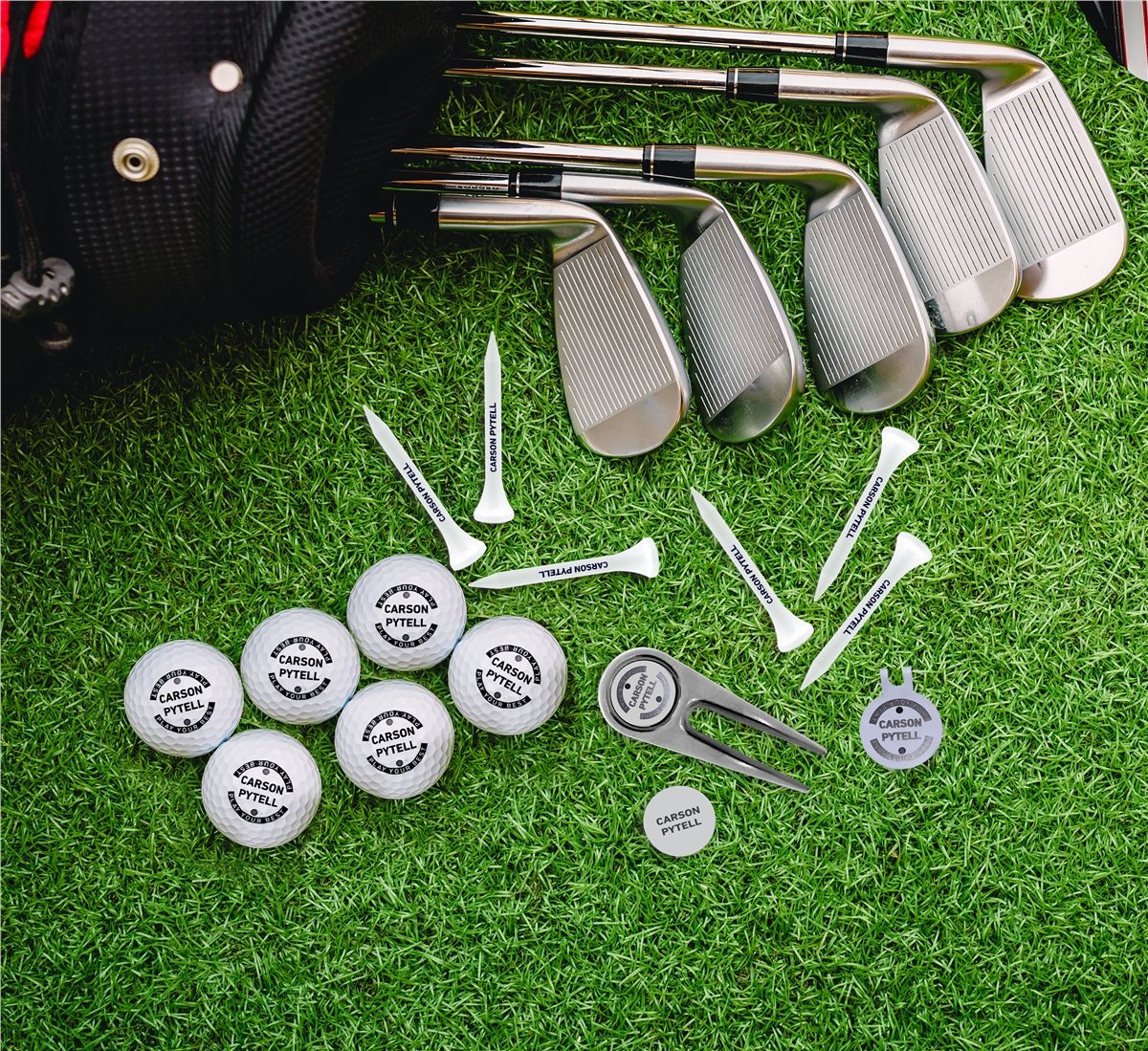 Zekupp Profesyonel Golf Topu, Kişiselleştirilmiş Ahşap Kutulu Golf Seti, İşaretleyici, Golf Aksesuarları, Şapka Klipsli Golf Aksesuarları