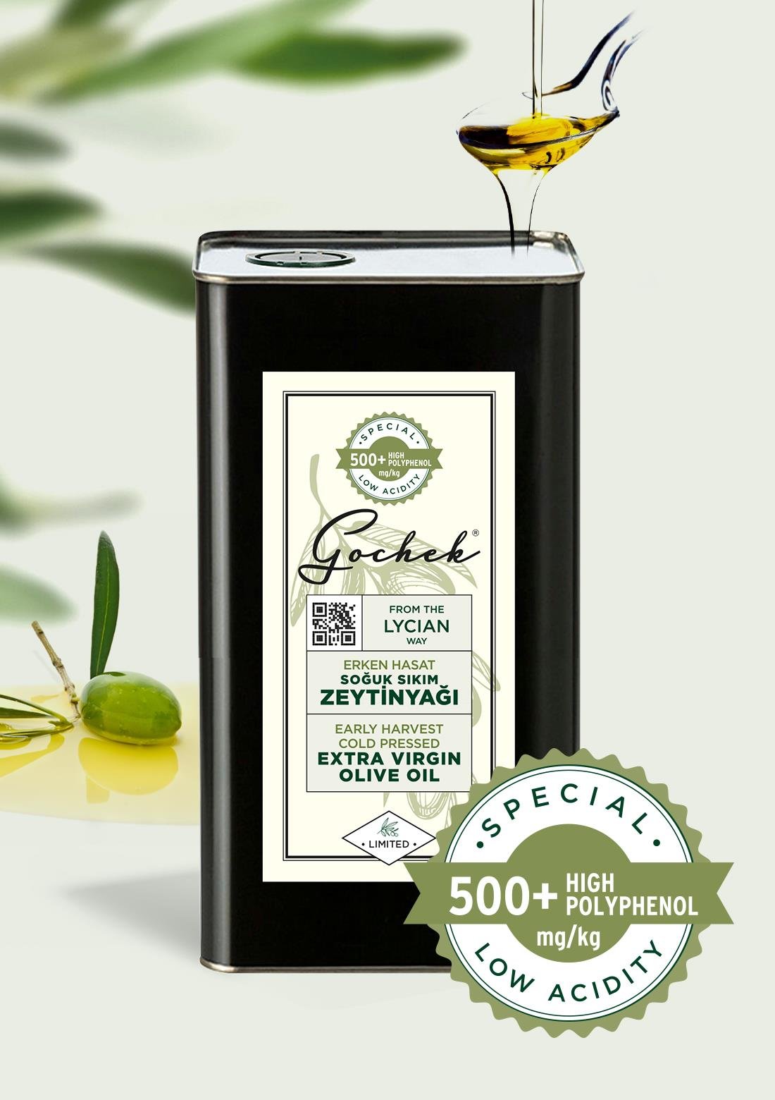 Erken Hasat Soğuk Sıkım Zeytinyağı - 500 ml