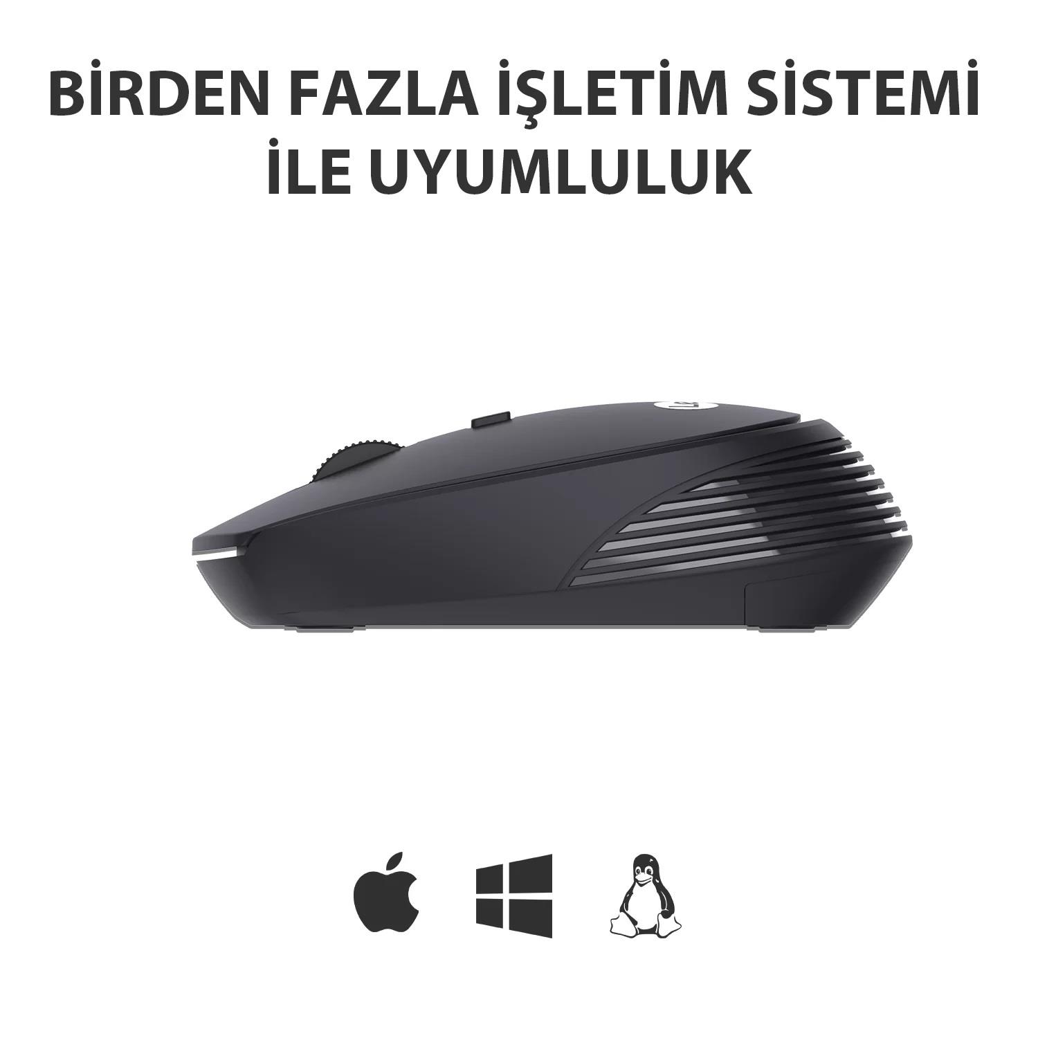 LENOVO LECOO WS202 KABLOSUZ 1200DPİ OPTİC SİYAH MOUSELenovoMouseB04821