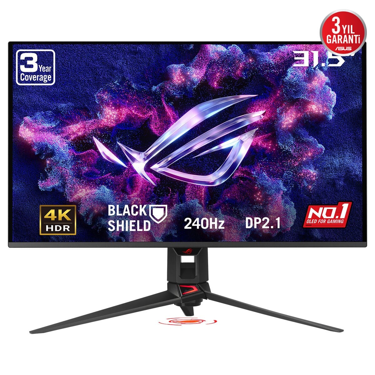 31.5 ASUS ROG SWİFT OLED PG32UCDM3 240HZ 0.03MS 4K UHD ADAPTİVE SYNC QD-OLED GAMİNG MONİTÖR