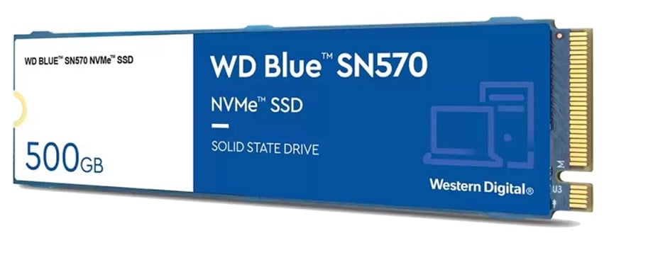 500GB WD BLUE SN570 M.2 NVMe 3500/2300MB/s WDS500G3B0C SSD