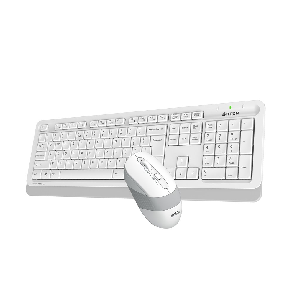 A4 TECH FG1010, Beyaz, FSTYLER, 2.4Ghz Kablosuz, Türkçe Q, Klavye Mouse Set