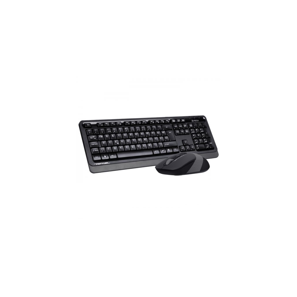 A4 TECH FG1010, Gri, FSTYLER, 2.4Ghz Kablosuz, Türkçe F, Klavye Mouse Set