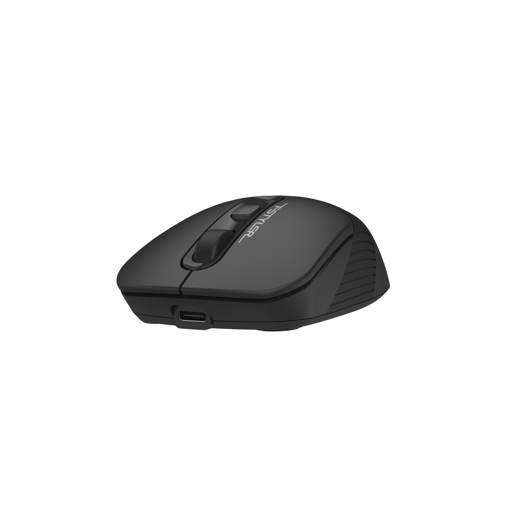 A4 TECH FG10CS AIR2, Grey, SILENT, FSTYLER, 2,4Ghz Kablosuz, USB-C den şarj edilebilir, Optik Mouse, 10-15Metre, 4 Buton, Nano Alıcı