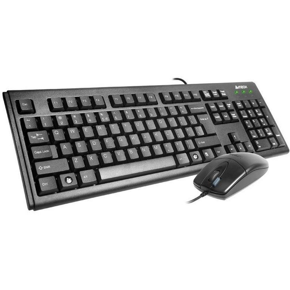 A4 TECH KM-72620D TÜRKÇE USB MULTİMEDYA SİYAH Q KLAVYE MOUSE