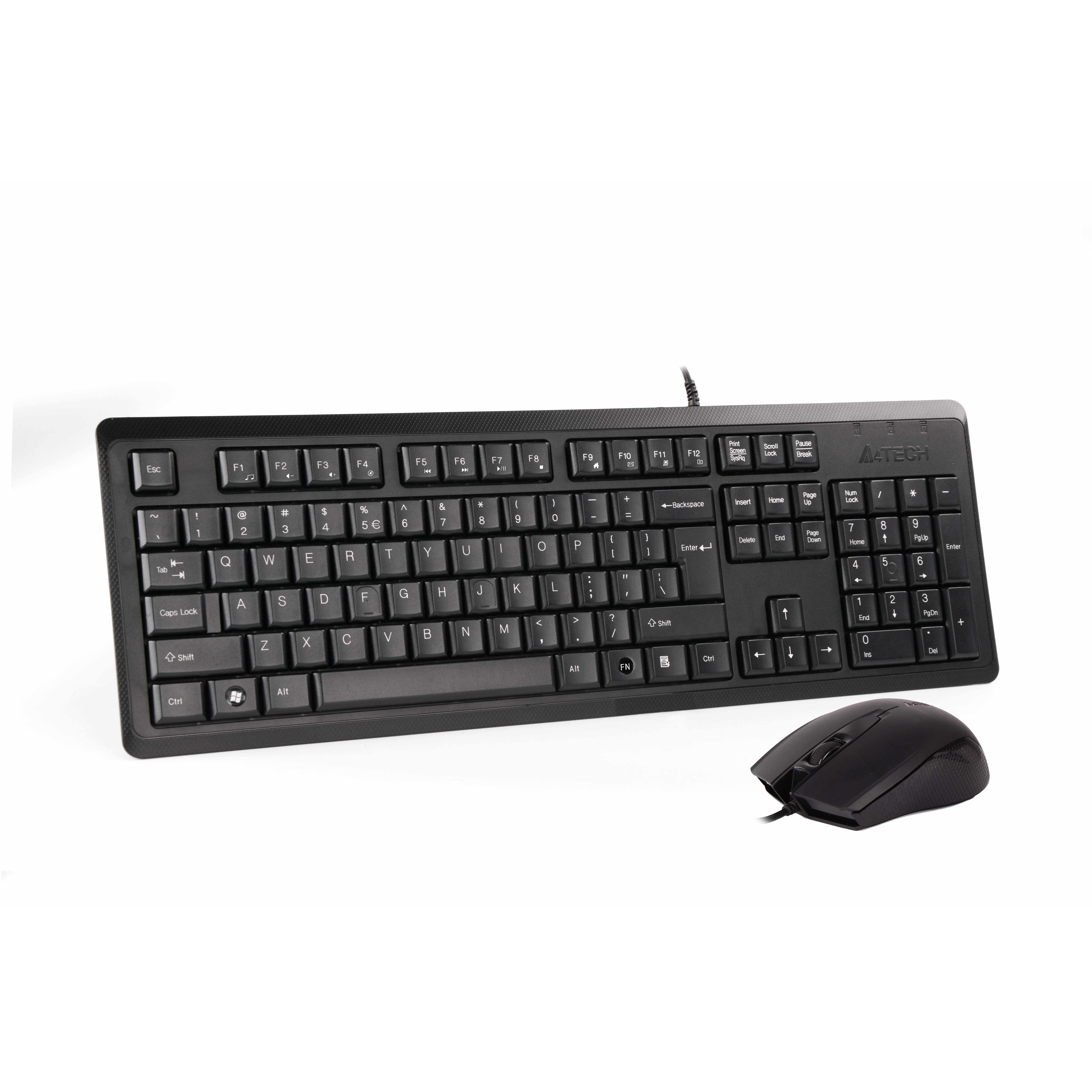 A4 TECH KR-9276 USB MULTİMEDYA SİYAH Q KLAVYE MOUSE