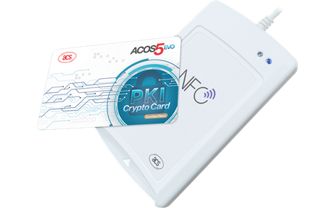 ACS ACR1581U-C1 DualBoost III USB Type-A Temaslı + 13.56MHz NFC Temassız Akıllı Kart Okuyucu / Kodlayıcı