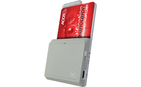 ACS ACR3901U-S1 Bluetooth 4.0 + USB ISO 7816 Temaslı Akıllı Kart Okuyucu / Kodlayıcı