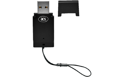 ACS ACR39T-A1 USB Type-A SIM Boyutlu Temaslı E-İmza Akıllı Kart Okuyucu