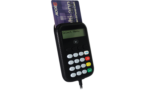 ACS APG8201-B2 USB PINPad + LCD Tam Boy Temaslı Akıllı Kart Okuyucu / Kodlayıcı