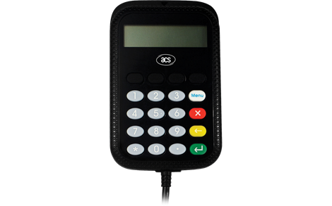 ACS APG8201-B2 USB PINPad + LCD Tam Boy Temaslı Akıllı Kart Okuyucu / Kodlayıcı
