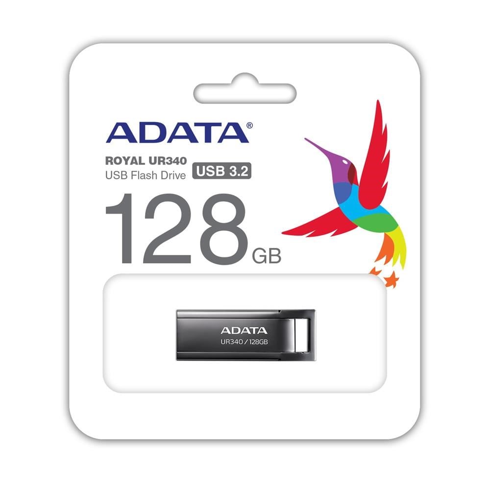 ADATA 128GB Royal UR340 AROY-UR340-128GBK Metal USB 3.2 Bellek