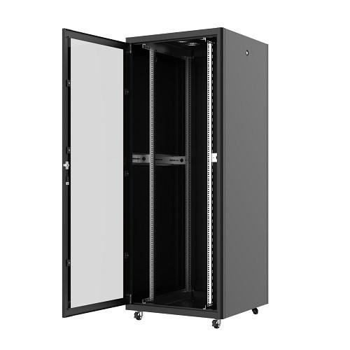 AGER 42U 800x800mm Dikili Tip Siyah Kabinet Vega AG-VB42U8080S1 Cam Kapak