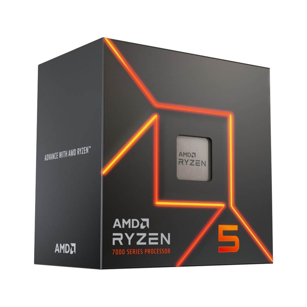 AMD RYZEN 5 7600X 38MB 6çekirdekli O/B UHD AM5 105w Kutulu+Fansız