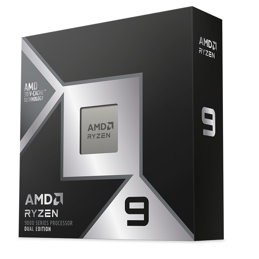 AMD RYZEN 9 9950X3D2 Dual Edition 16 Core, 4,30-5.60GHz, 208Mb Cache, 200W,  AM5 Soket, BOX (Kutulu) (Dahili Grafik VAR, Fan YOK)