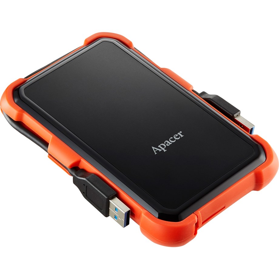 APACER AC630 SİYAH-TURUNCU 2 TB ASKERİ SINIF DARBEYE DAYANIKLI 2.5