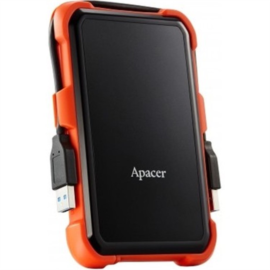 APACER AC630 SİYAH-TURUNCU 2 TB ASKERİ SINIF DARBEYE DAYANIKLI 2.5