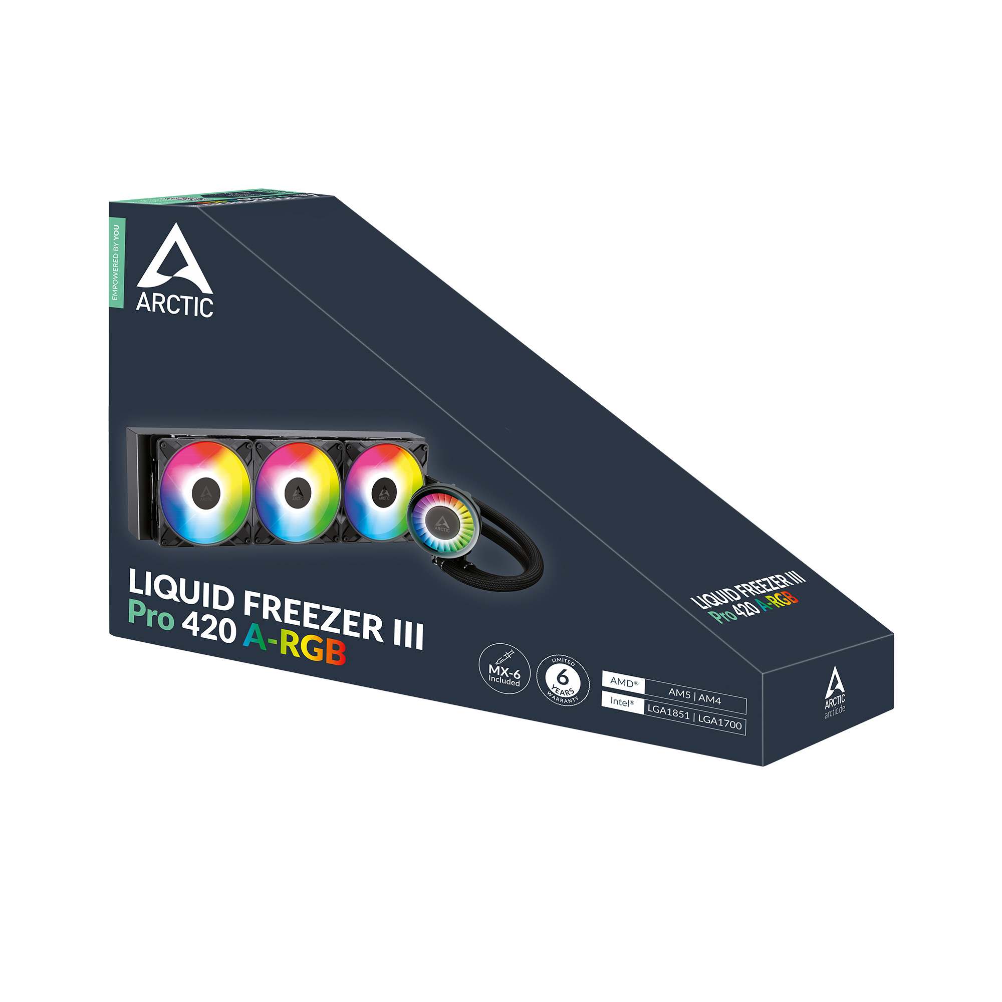 ARCTIC 420mm ACFRE00185A III PRO K 420 ARGB AM5-1851p Sıvı Soğutmalı İşlemci Fanı