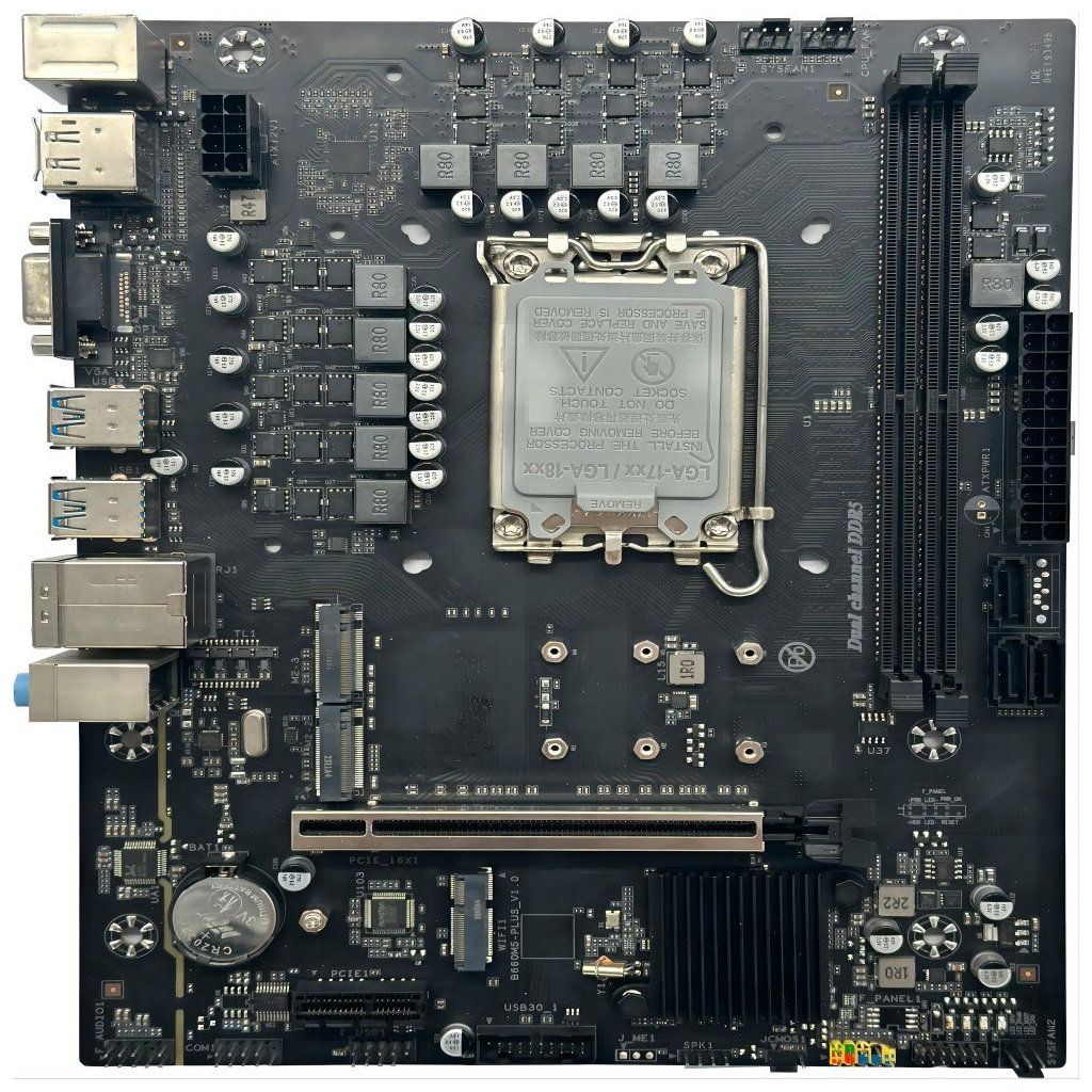 ARKTEK ALPHA FORCE, AK-B760M EG, 2xDDR5, 2x M.2, D-SUB, HDMI, DP, 12-13.14.Nesil, LGA1700 Soket, Anakart