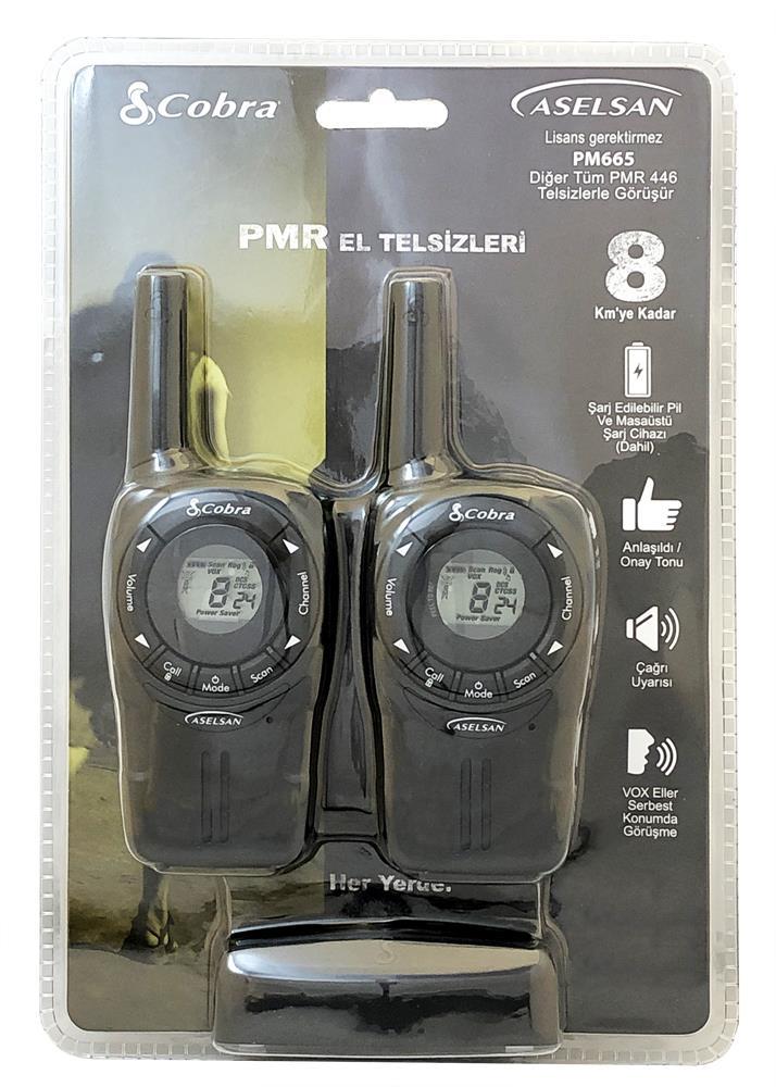 Aselsan Pm-665 2VP T PMR 2'li El Telsizi 8 Km