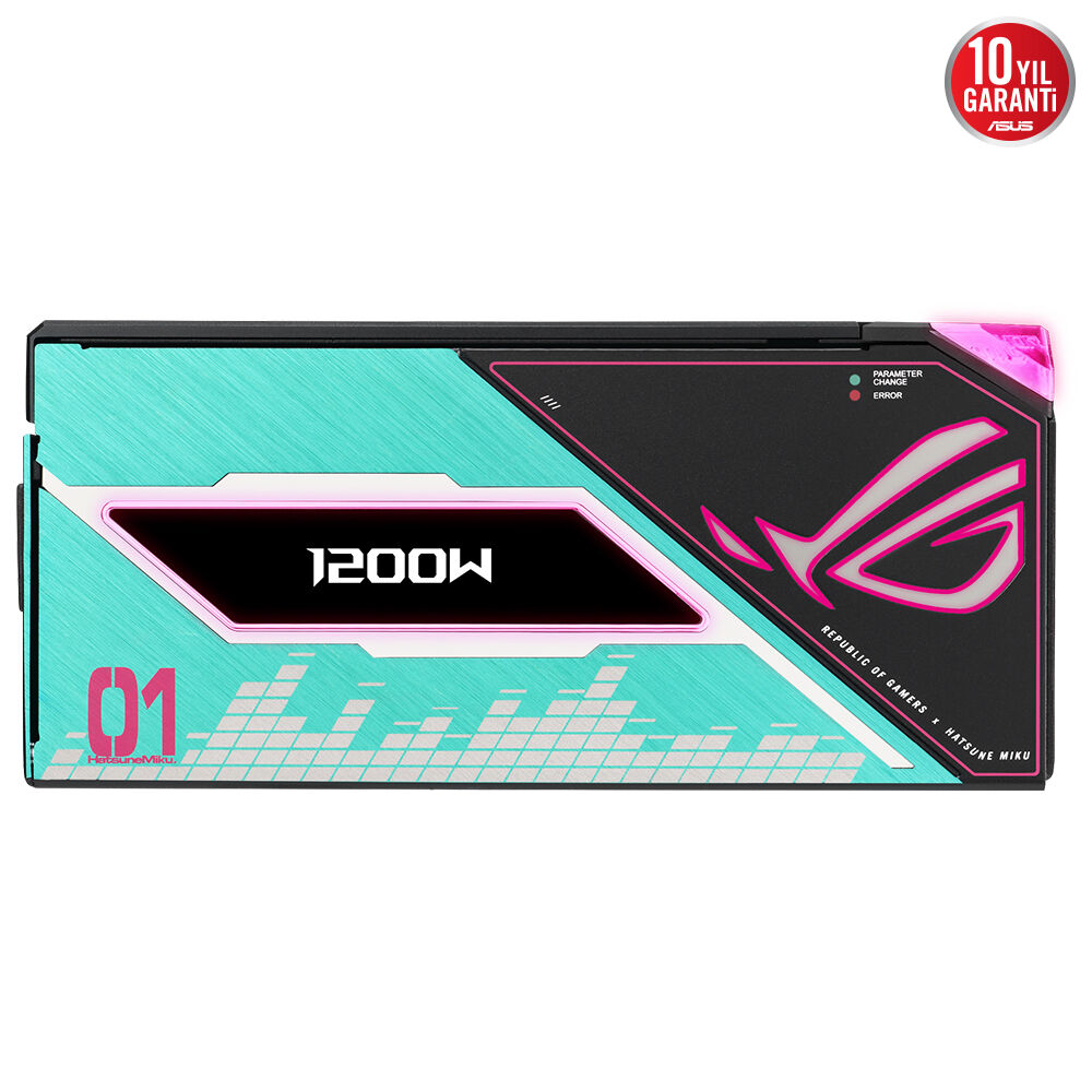 ASUS 1200W 80+ PLATINUM ROG THOR 1200P3 MIKU Tam Modüler Power Supply / 90YE00V6-B0NA00