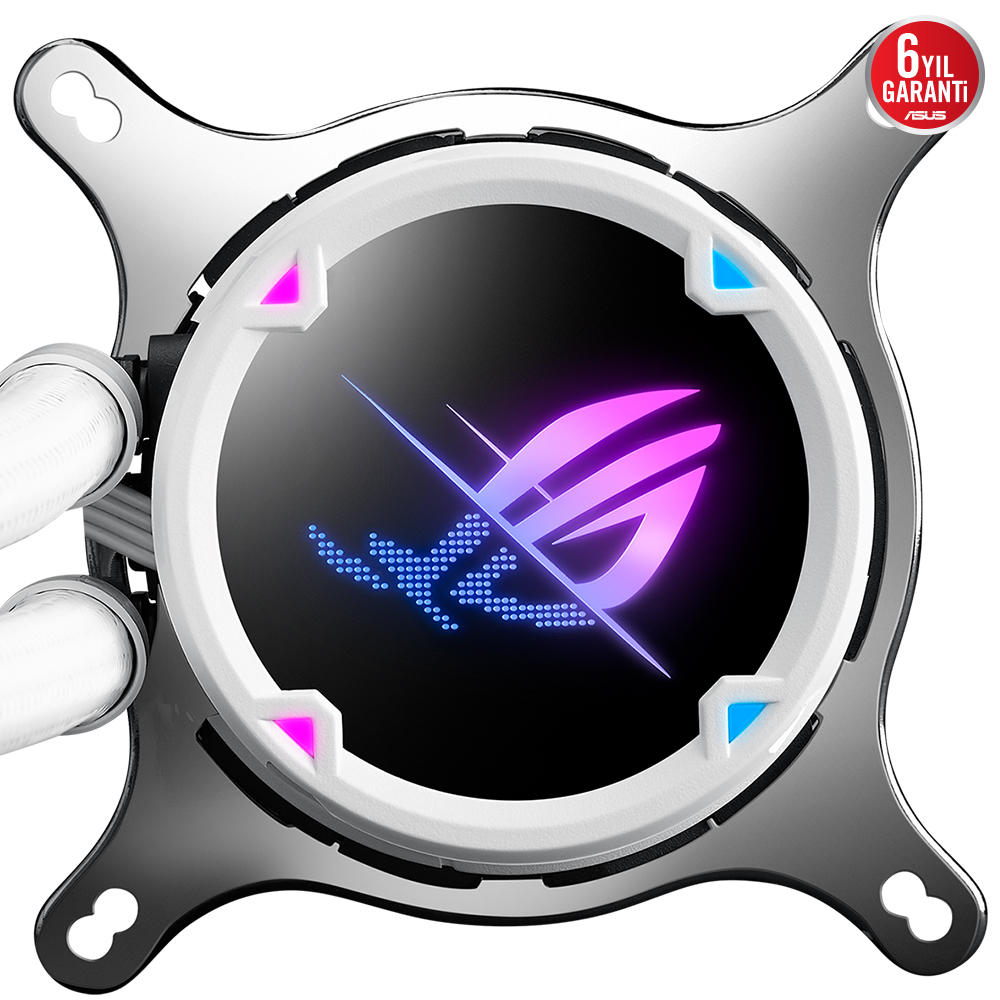 ASUS 240mm ROG STRIX LC II 240 ARGB AM4-1700p Sıvı Soğutmalı İşlemci Fanı Beyaz / 90RC00E2-M0UAY4