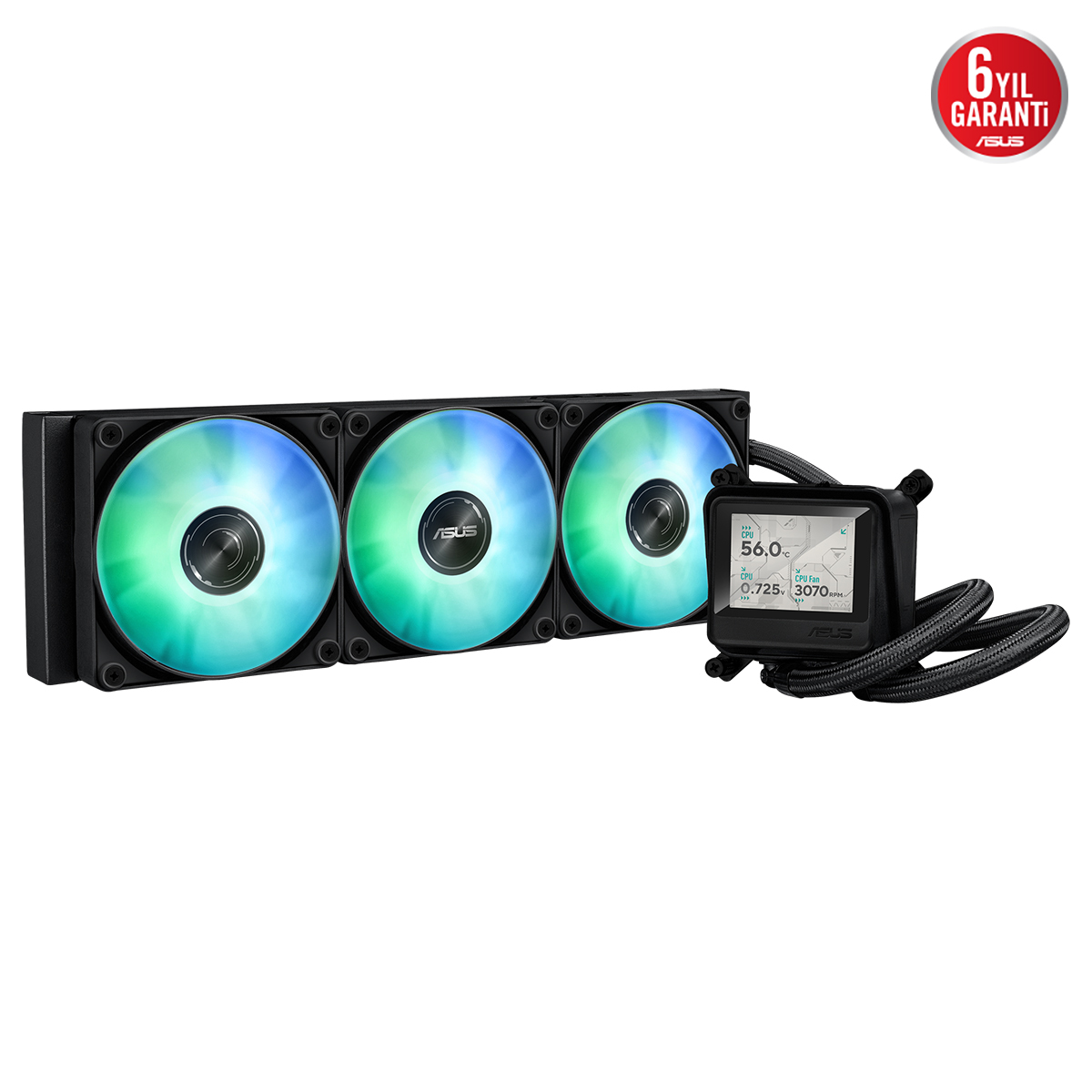 ASUS 360MM MAX GAMING LC 360 ARGB LCD ARGB AM5-1851p Sıvı Soğutmalı İşlemci Fanı / 90RC01G1-B0EAY0