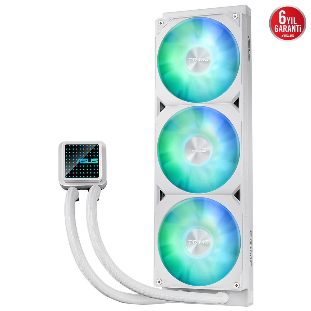 ASUS 360mm PRIME LC 360 ARGB AM5-1851p Sıvı Soğutmalı İşlemci Fanı Beyaz / 90RC0102-B0EAY0