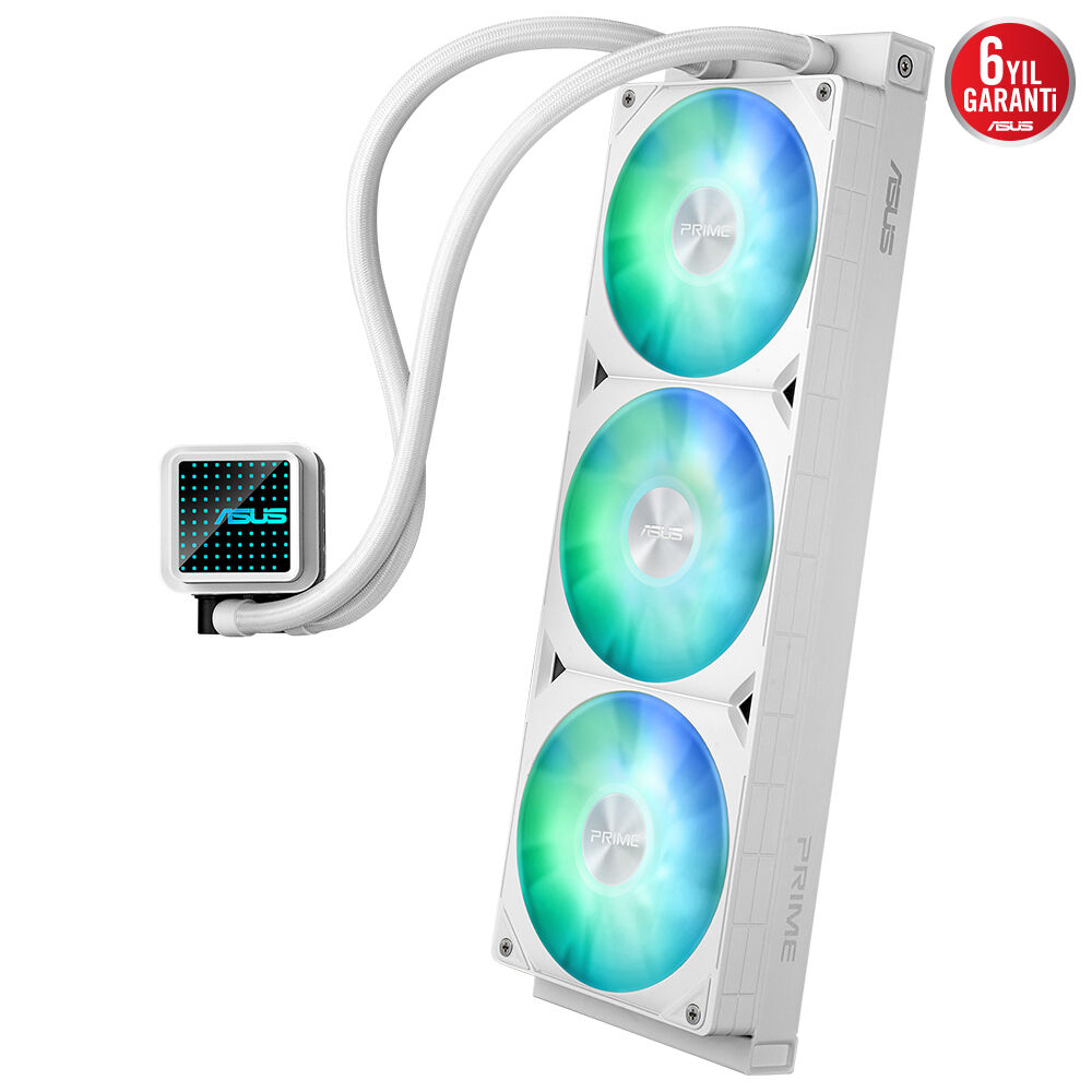 ASUS 360mm PRIME LC 360 ARGB AM5-1851p Sıvı Soğutmalı İşlemci Fanı Beyaz / 90RC0102-B0EAY0