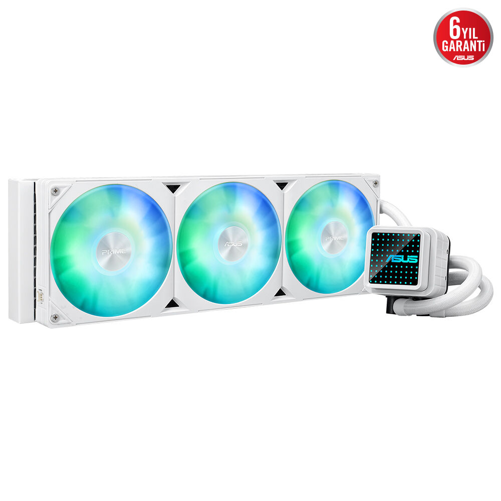 ASUS 360mm PRIME LC 360 ARGB AM5-1851p Sıvı Soğutmalı İşlemci Fanı Beyaz / 90RC0102-B0EAY0