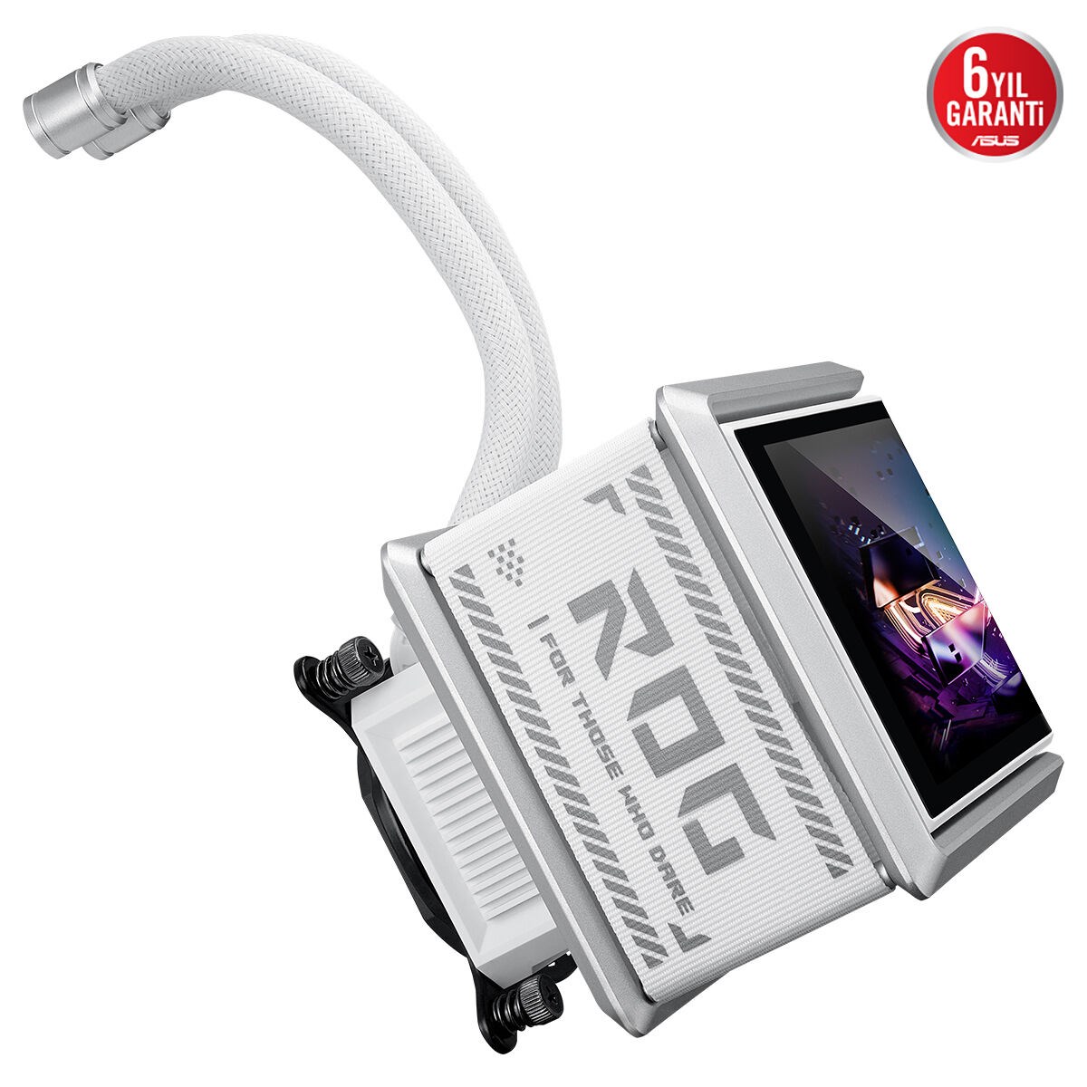 ASUS 360mm ROG RYUO IV 360 WHITE ARGB Sıvı Soğutmalı AM5-1851p İşlemci Fanı Beyaz
