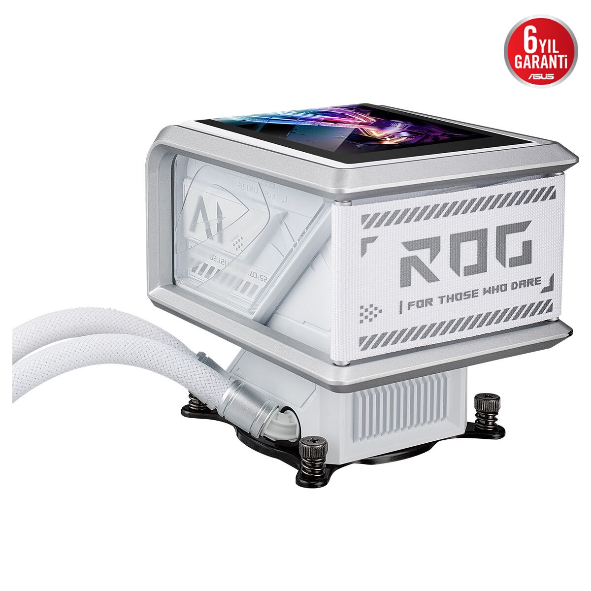 ASUS 360mm ROG RYUO IV 360 WHITE ARGB Sıvı Soğutmalı AM5-1851p İşlemci Fanı Beyaz