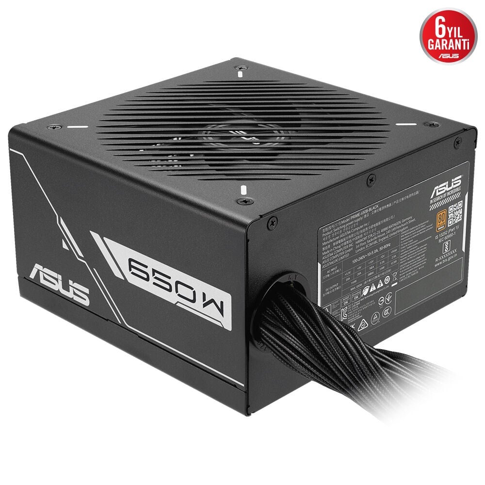 ASUS 650W 80+ BRONZE PRIME-650B Modüler Power Supply