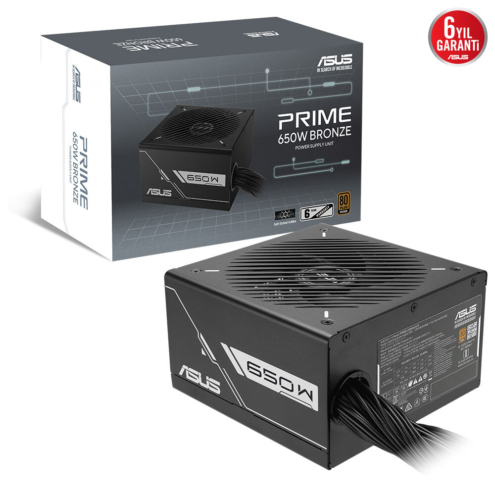 ASUS 650W 80+ BRONZE PRIME-650B Modüler Power Supply