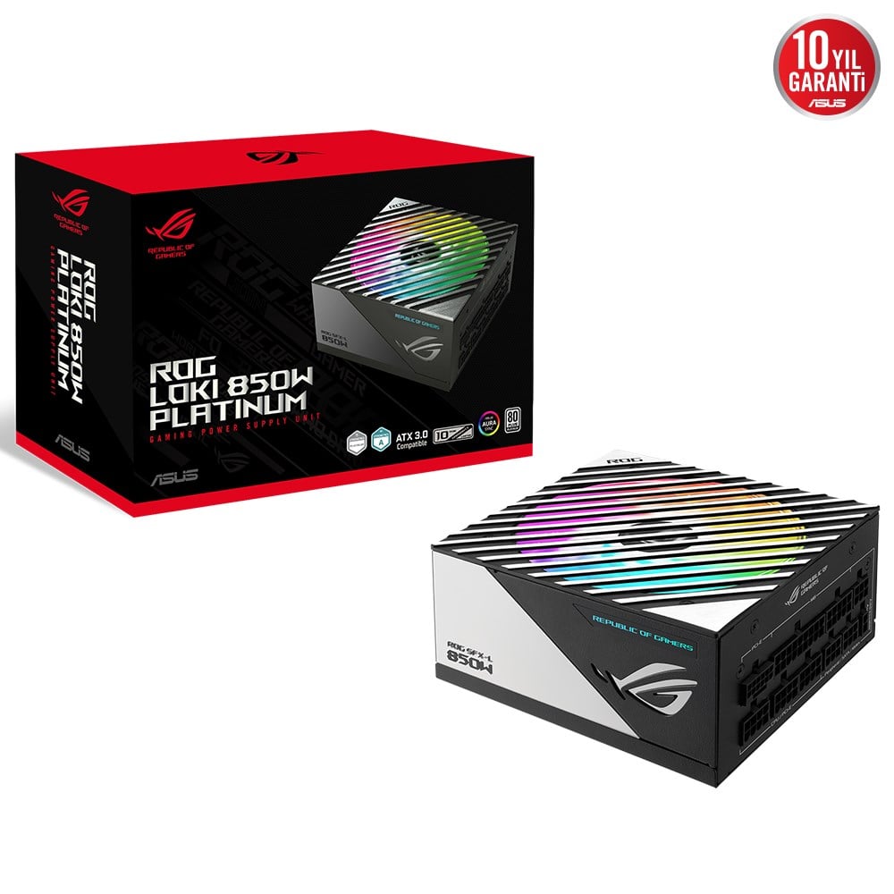 ASUS 850w 80+ Platınum ROG LOKI SFX-L Tam Modüler Power Supply /  90YE00N3-B0NA00
