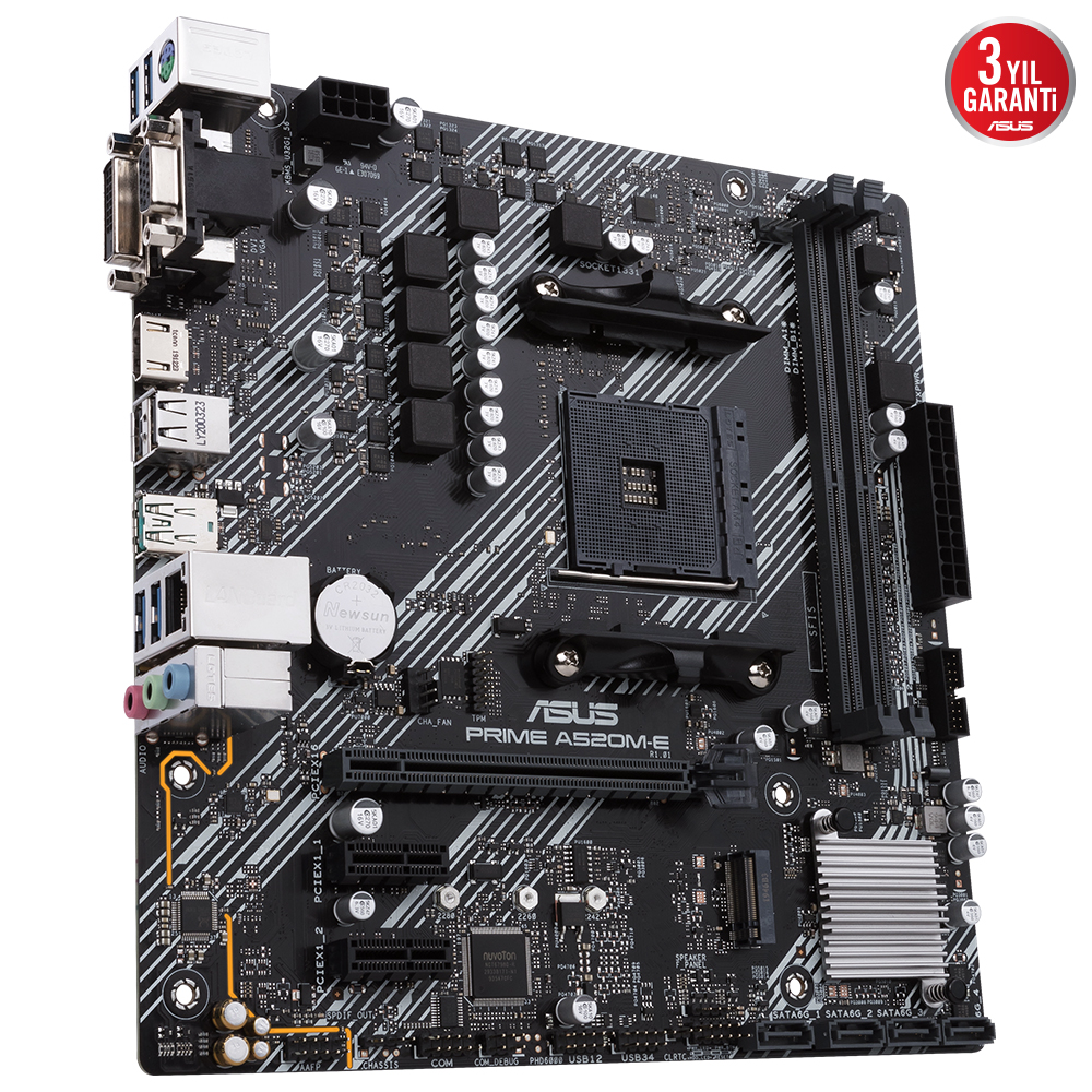ASUS A520M-E PRIME CSM DDR4 HDMI DP PCIE 4.0 AM4 mATX