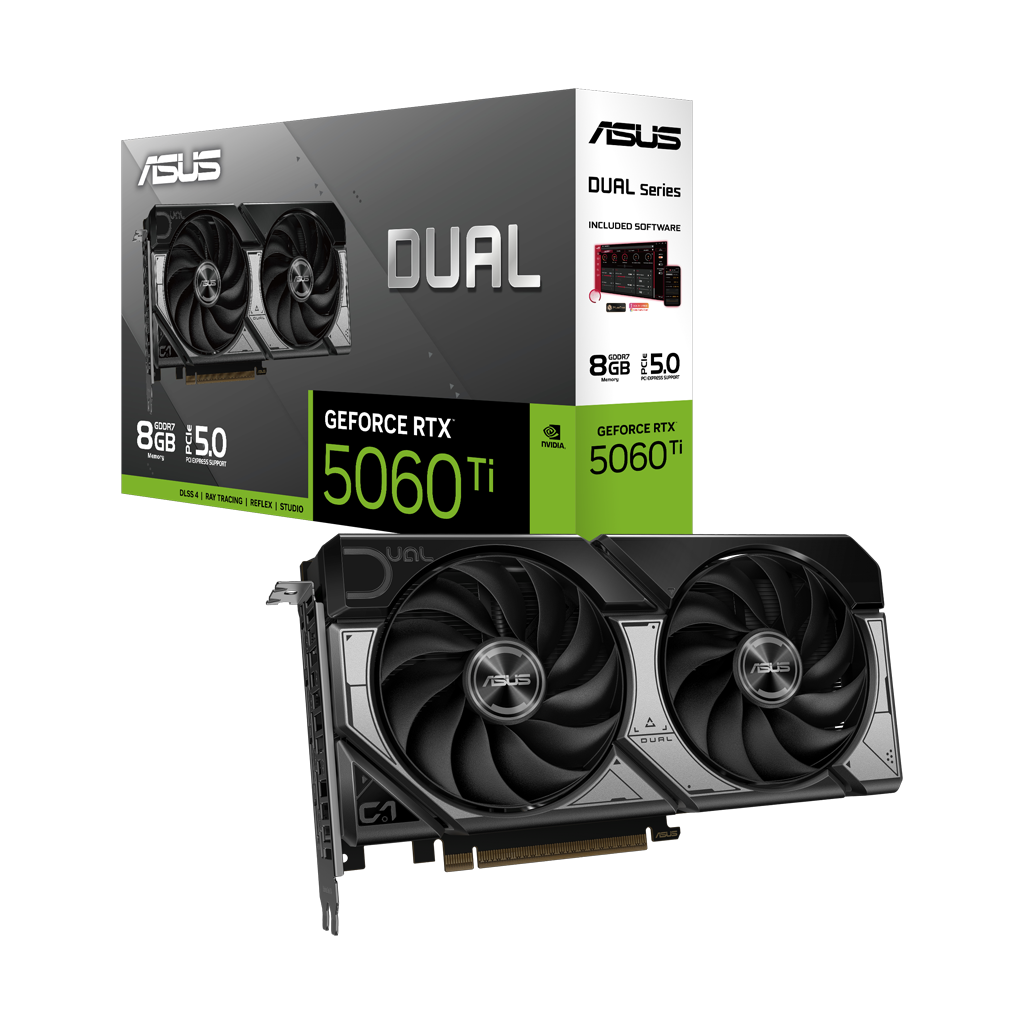 ASUS DUAL-RTX5060TI-8G, 8Gb, 128Bit, GDDR7, 1xHDMI, 3xDP GAMING Ekran Kartı