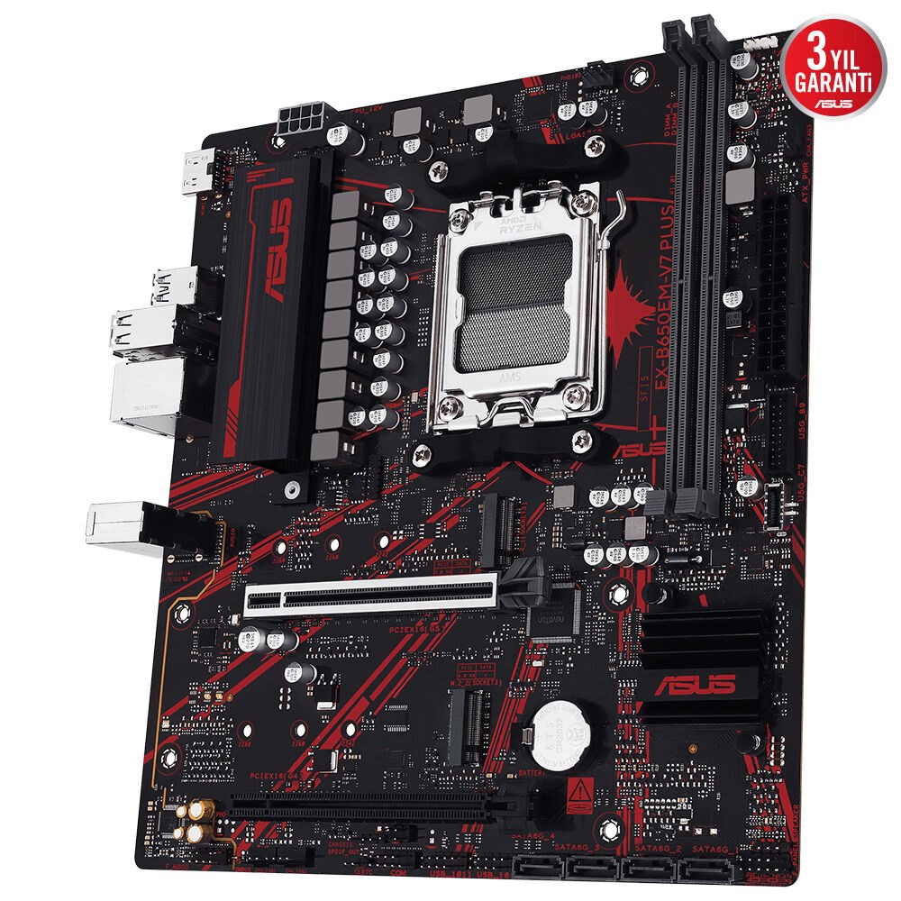 ASUS EX-B650EM-V7 PLUS DDR5 HDMI PCIE 4.0 AM5 mATX / 90MB1LXM-M0EAY0