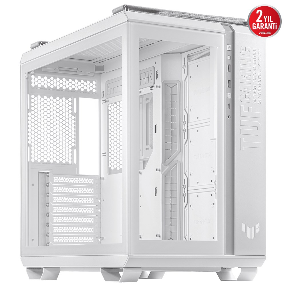 ASUS GT502 PLUS TUF GAMING TG WHITE Gaming Mid-Tower PC Kasası Beyaz /  90DC0093-B19000