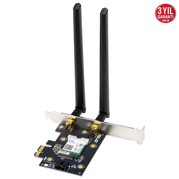 ASUS PCE-AX3000 Dual Band PCIe Kablosuz Adaptör,Bluetooth